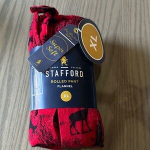 Stafford Red Flannel Pants XL